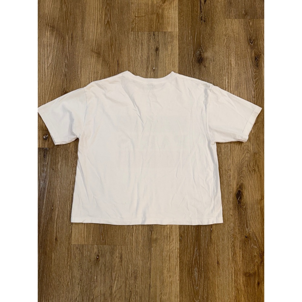 Brandy Melville Paris Graphic Tee Womens One Size White Short Sleeve Coquette - Picture 6 of 6